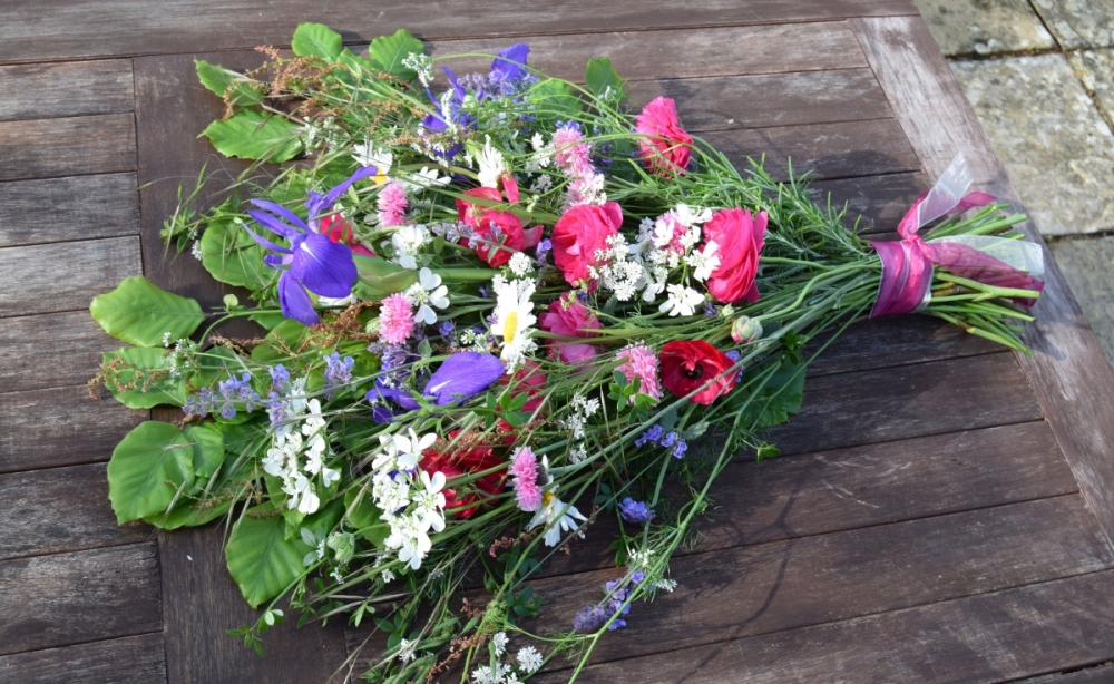 Natural funeral sheaf Floral Acre Somerset
